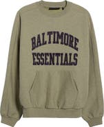 Fear of God Essentials x NFL Baltimore Ravens Cotton Sweatshirt