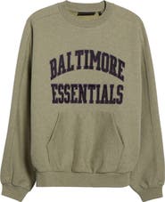 Fear of God Essentials x NFL Baltimore Ravens Cotton Sweatshirt