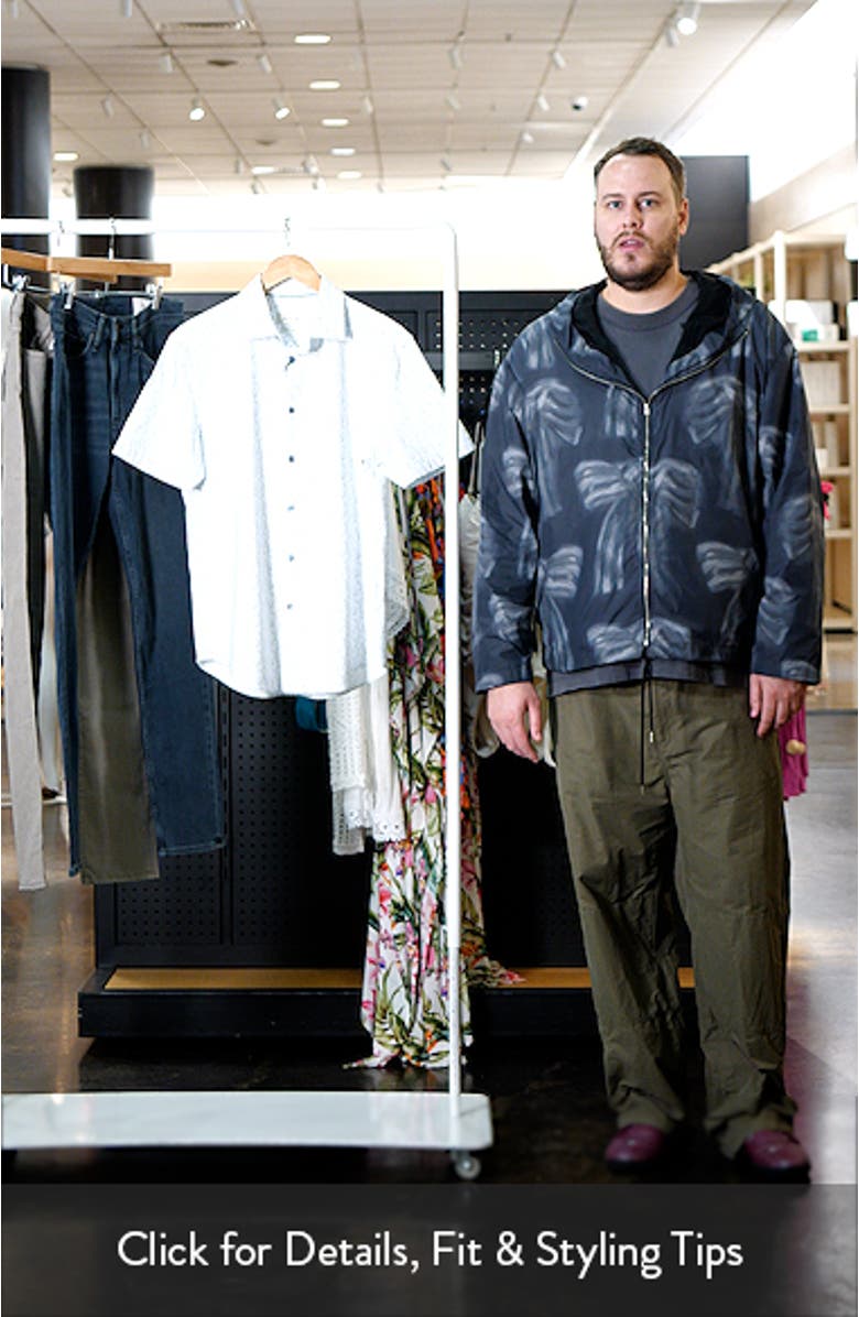 Miles OoohCotton<sup>®</sup> Print Short Sleeve Button-Up Shirt, sales video thumbnail