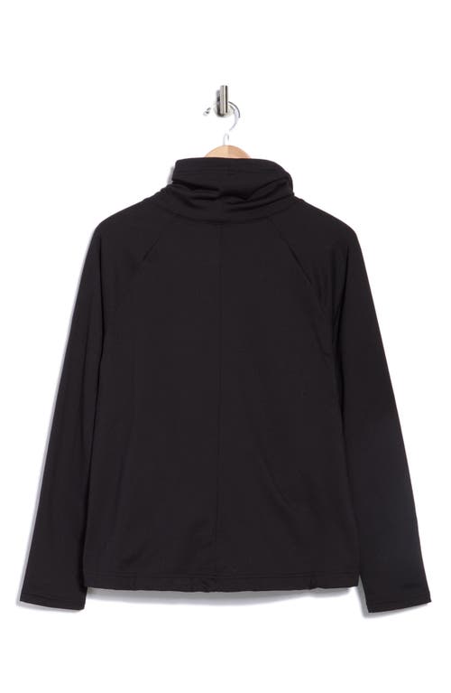 Apana Zephyr Cowl Neck Pullover Sweatshirt In Black