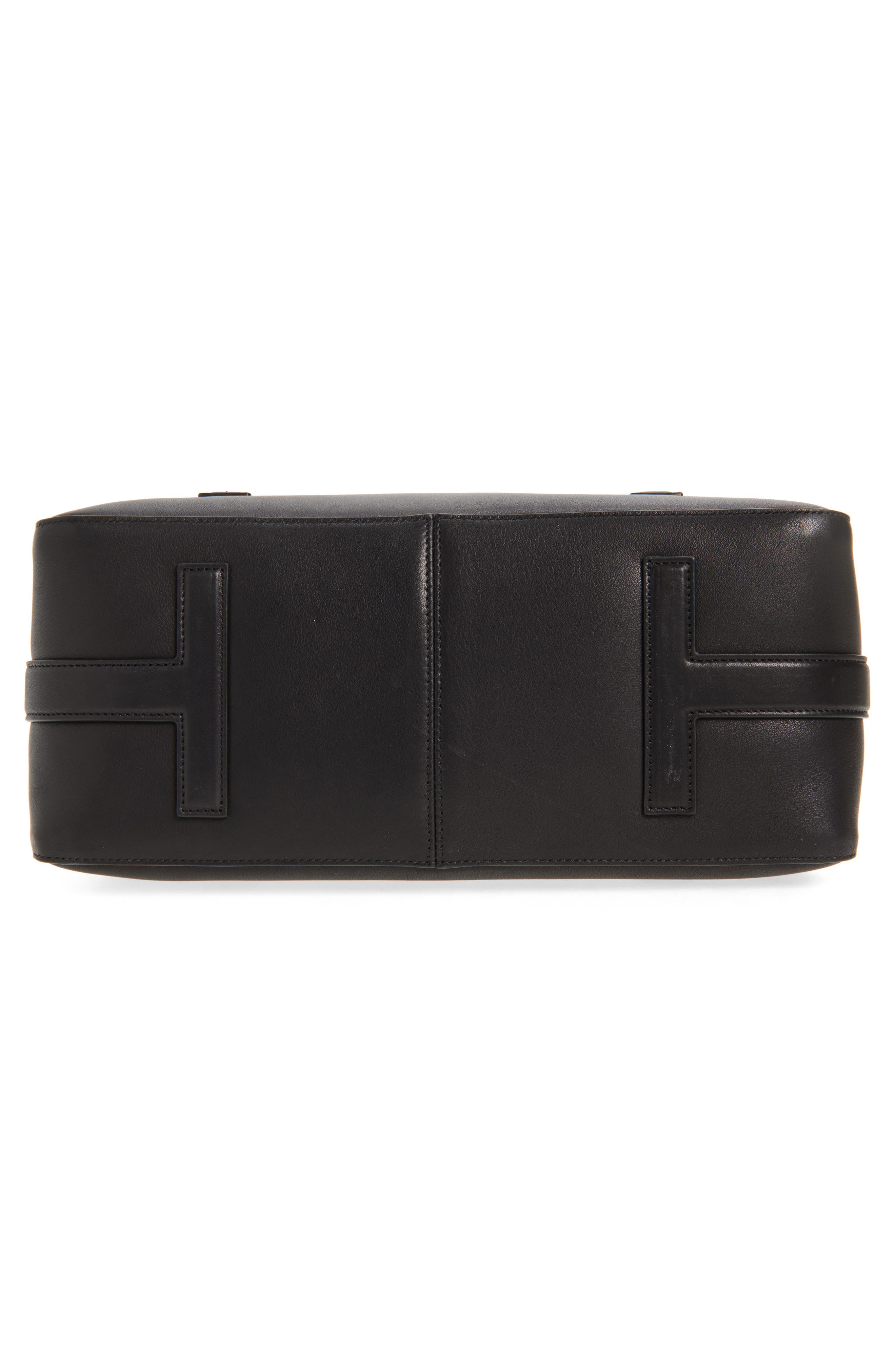 TOM FORD Medium Leather Shoulder Bag, Alternate, color, Black