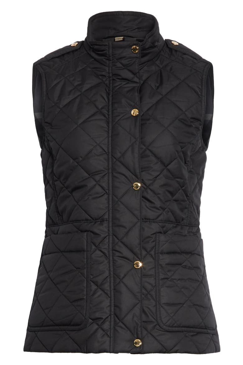 Westleton Quilted Vest, Alternate, color, BLACK