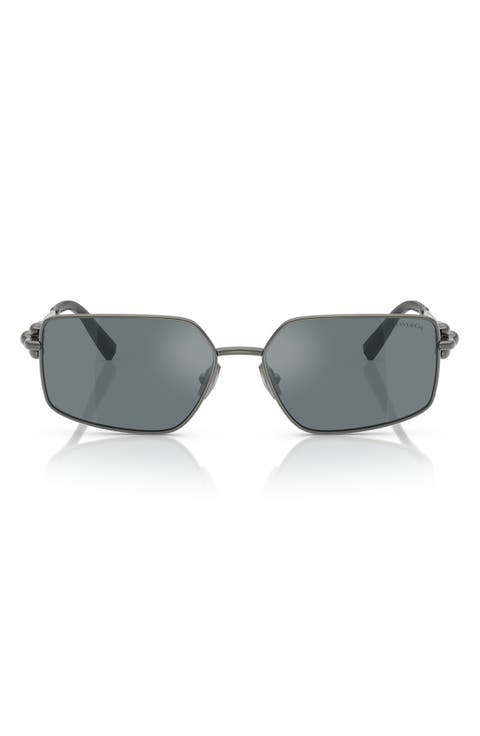58mm Rectangular Sunglasses