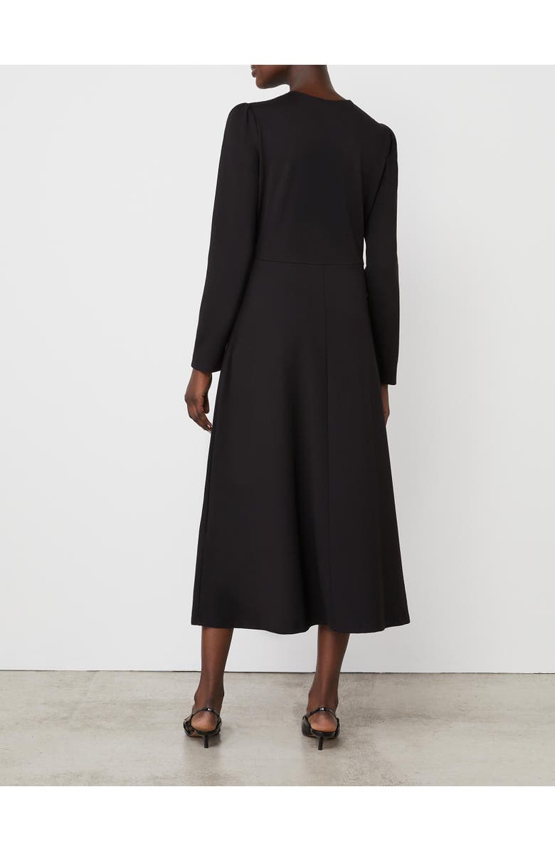 Finery London Gilly Ponte Jersey Midi Dress, Alternate, color, Black