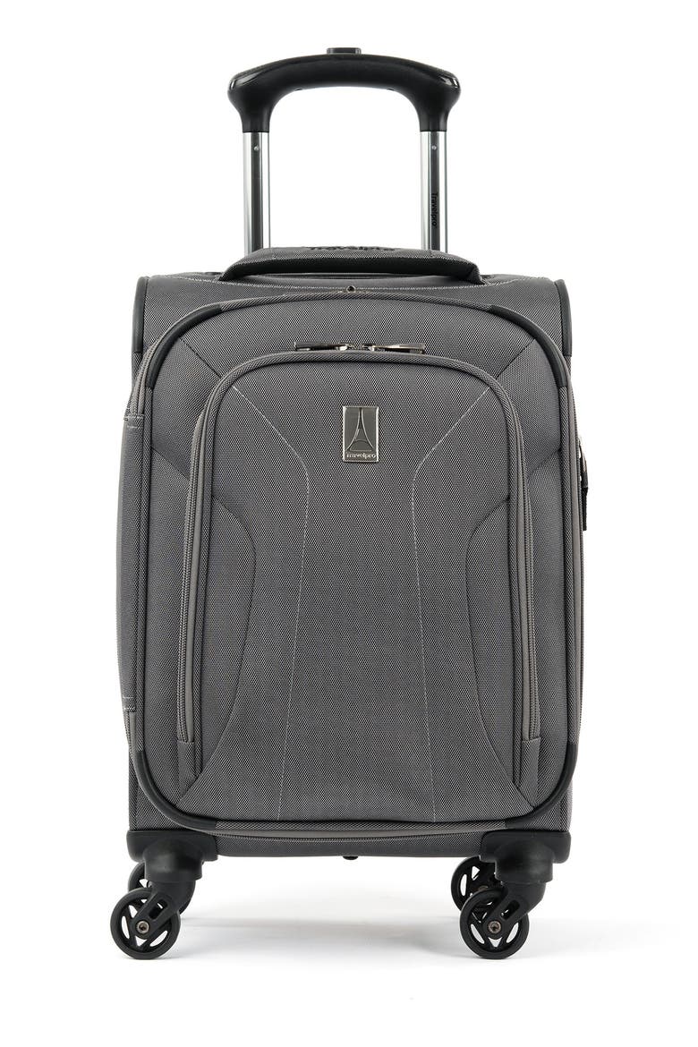 Pilot Air™ Elite 17" Expandable Compact Boarding Bag Spinner Luggage, Alternate, color, ALLOY