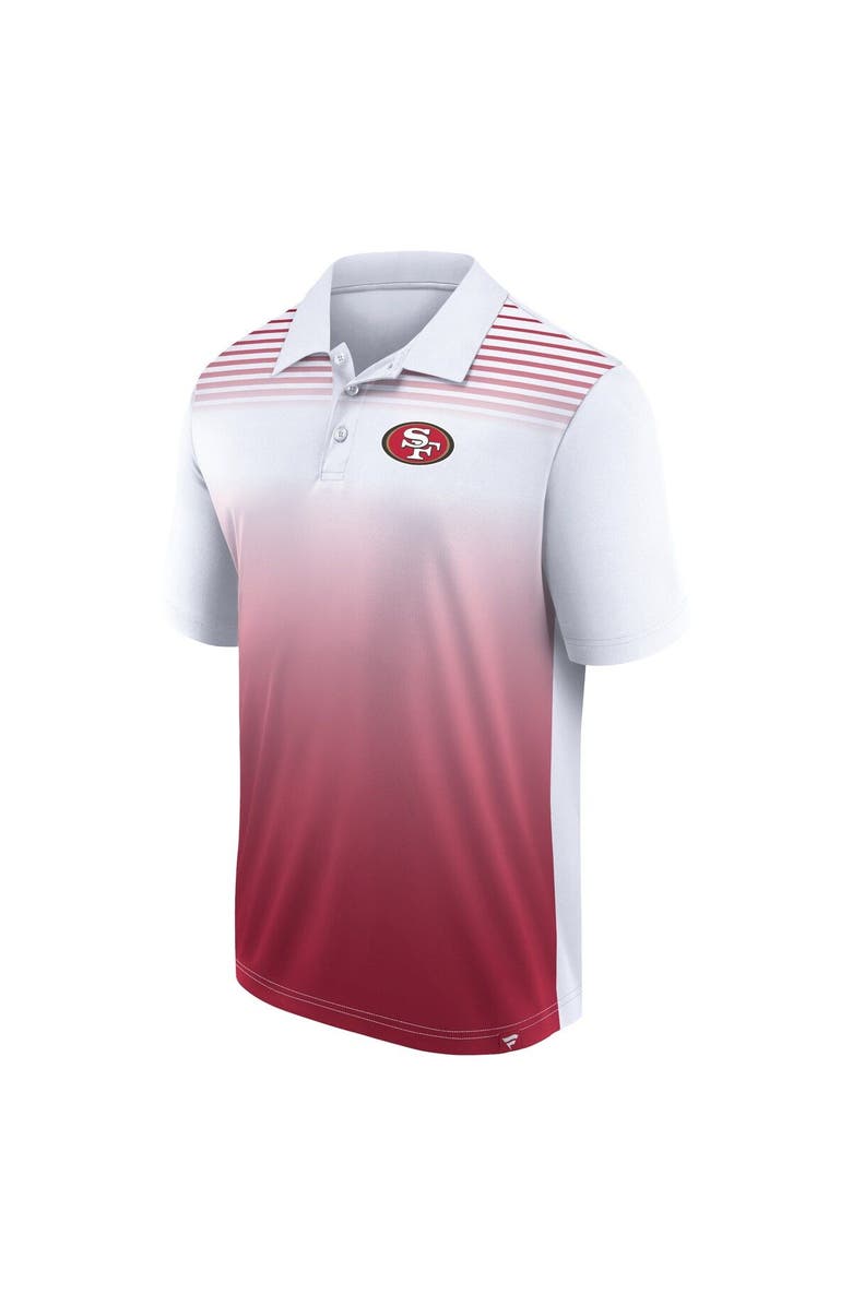 FANATICS Men's Fanatics Branded White/Scarlet San Francisco 49ers Sandlot Game Polo, Alternate, color, 
