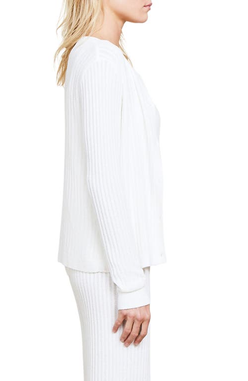Shop Barefoot Dreams ® Cozychic® Ultra Lite® Rib Cardigan In Pearl
