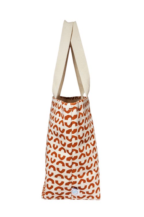 Dance Happy Emerson Wide Tote Bag In Rust