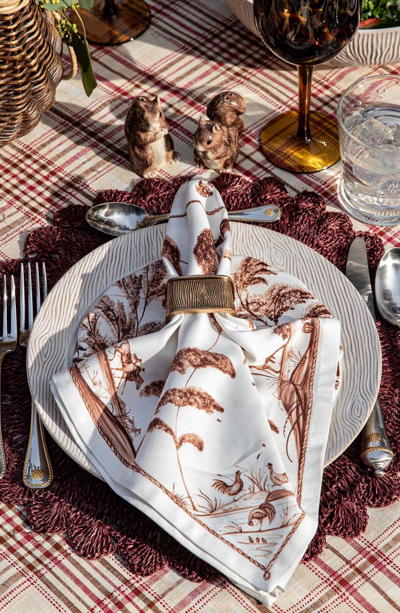 Juliska Country Estate Harvest Set of 4 Napkins, Alternate, color,