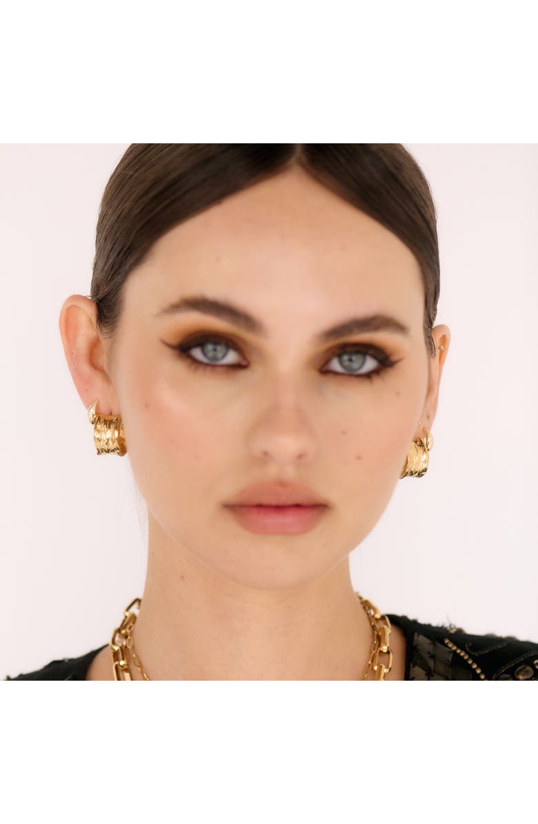 Mazin Jewels Hailey Hoops, Main, color, Gold