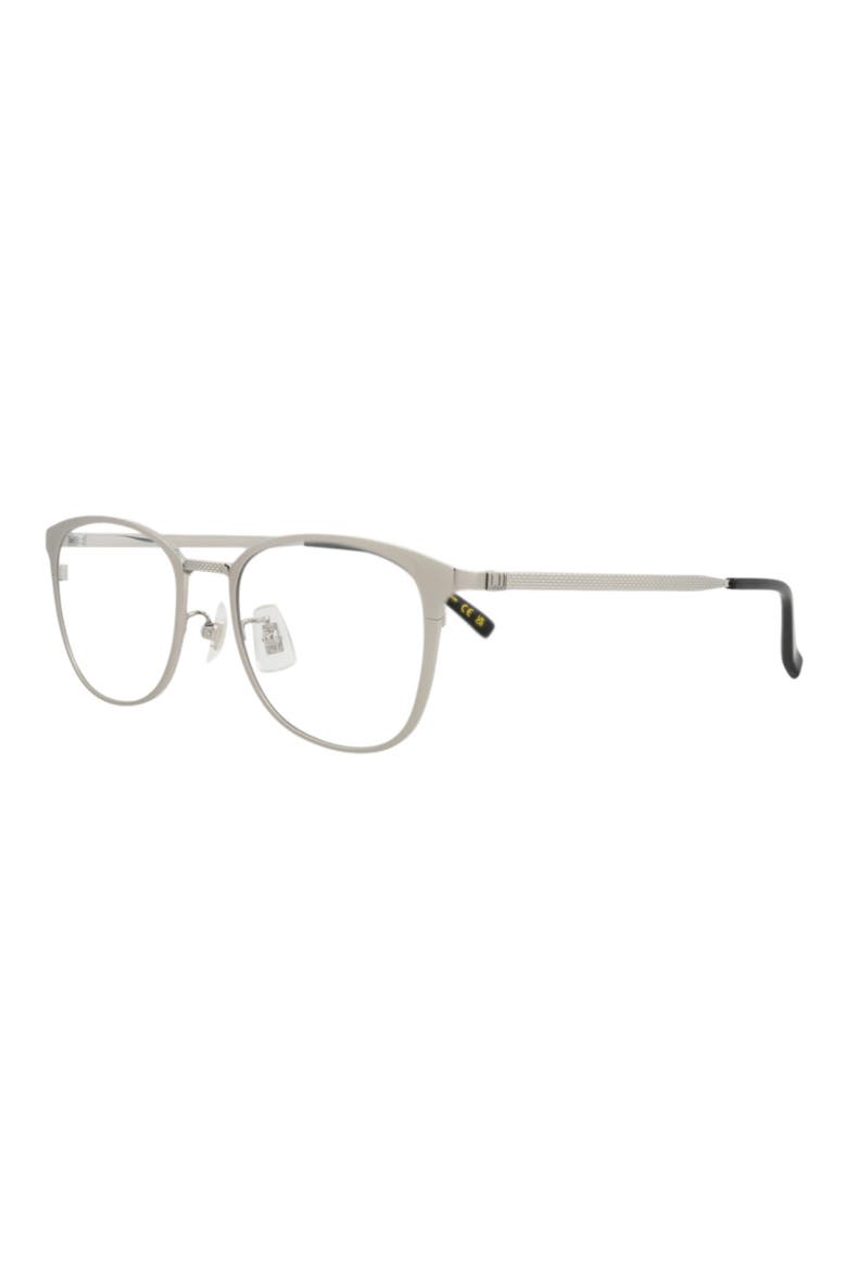 Novelty 52mm Round Optical Glasses, Alternate, color, SILVER SILVER TRANSPARENT