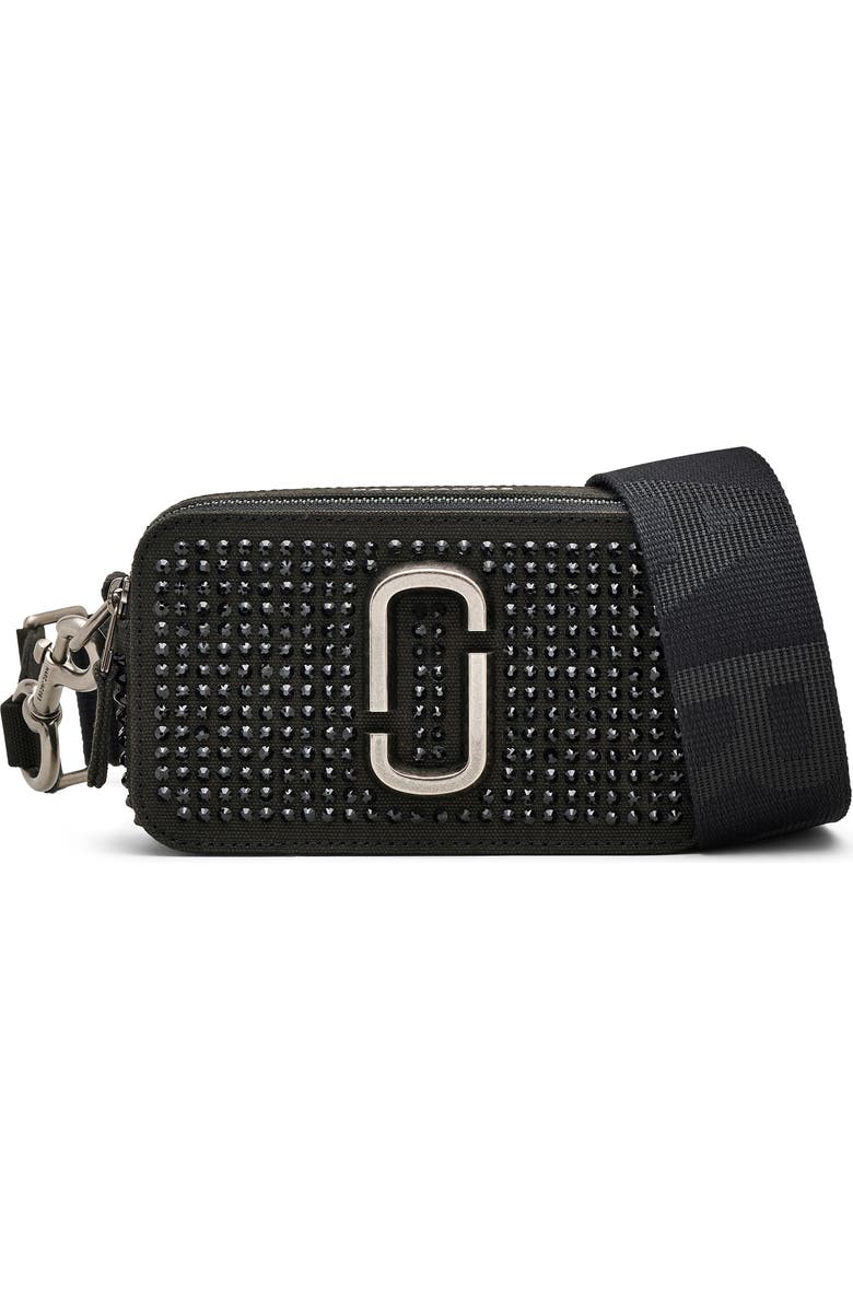 Marc Jacobs The Crystal Canvas Snapshot Bag, Main, color,