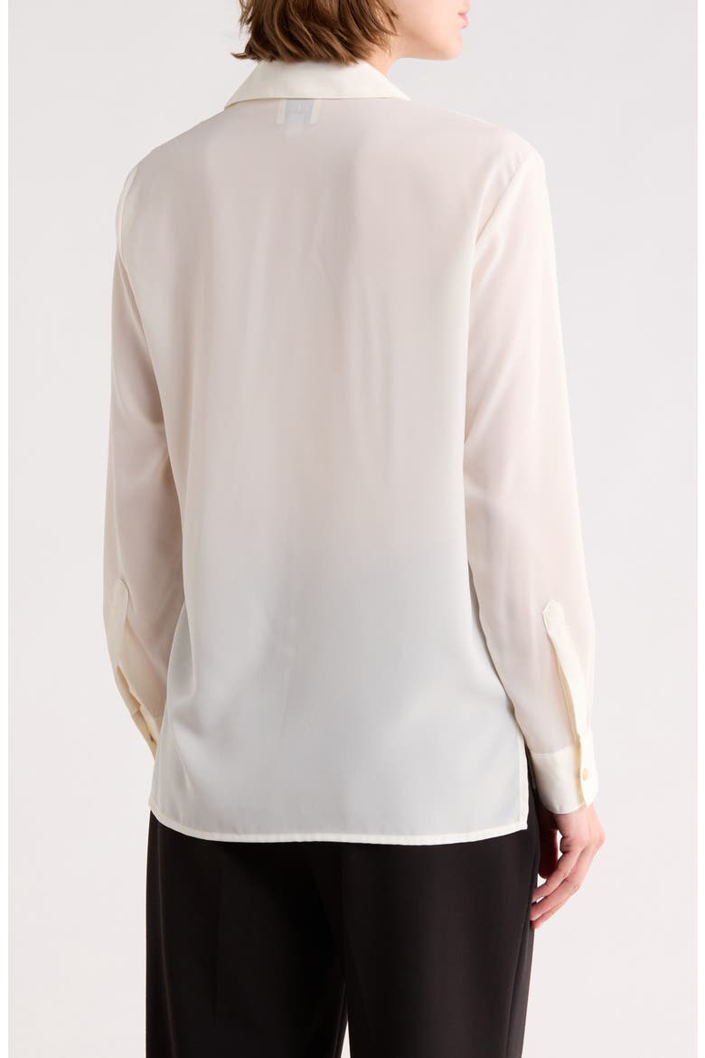 Hidden Placket Long Sleeve Shirt, Alternate, color, EGRET