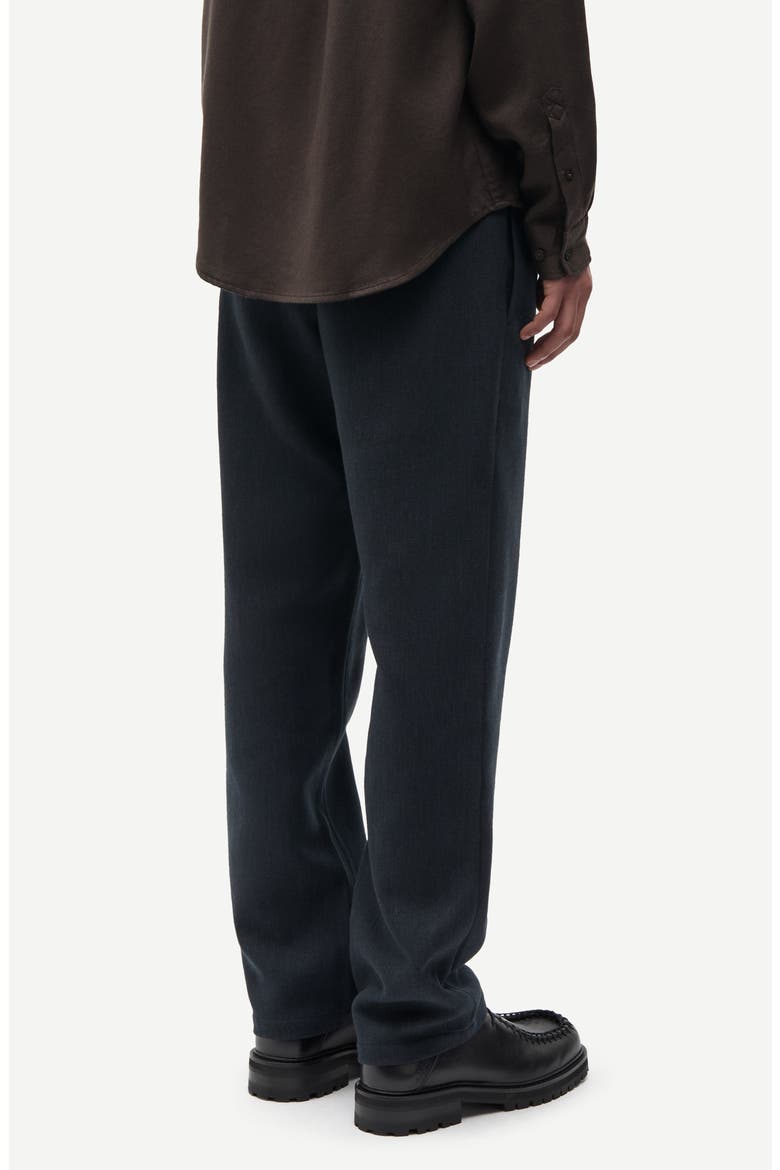 Sajabari Cotton and Wool Blend Trousers, Alternate, color, DARK GREY MEL.