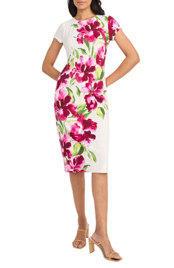 Maggy London Floral Cocktail Dress