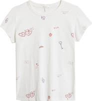 rag & bone Valentine Print Pima Cotton T-Shirt