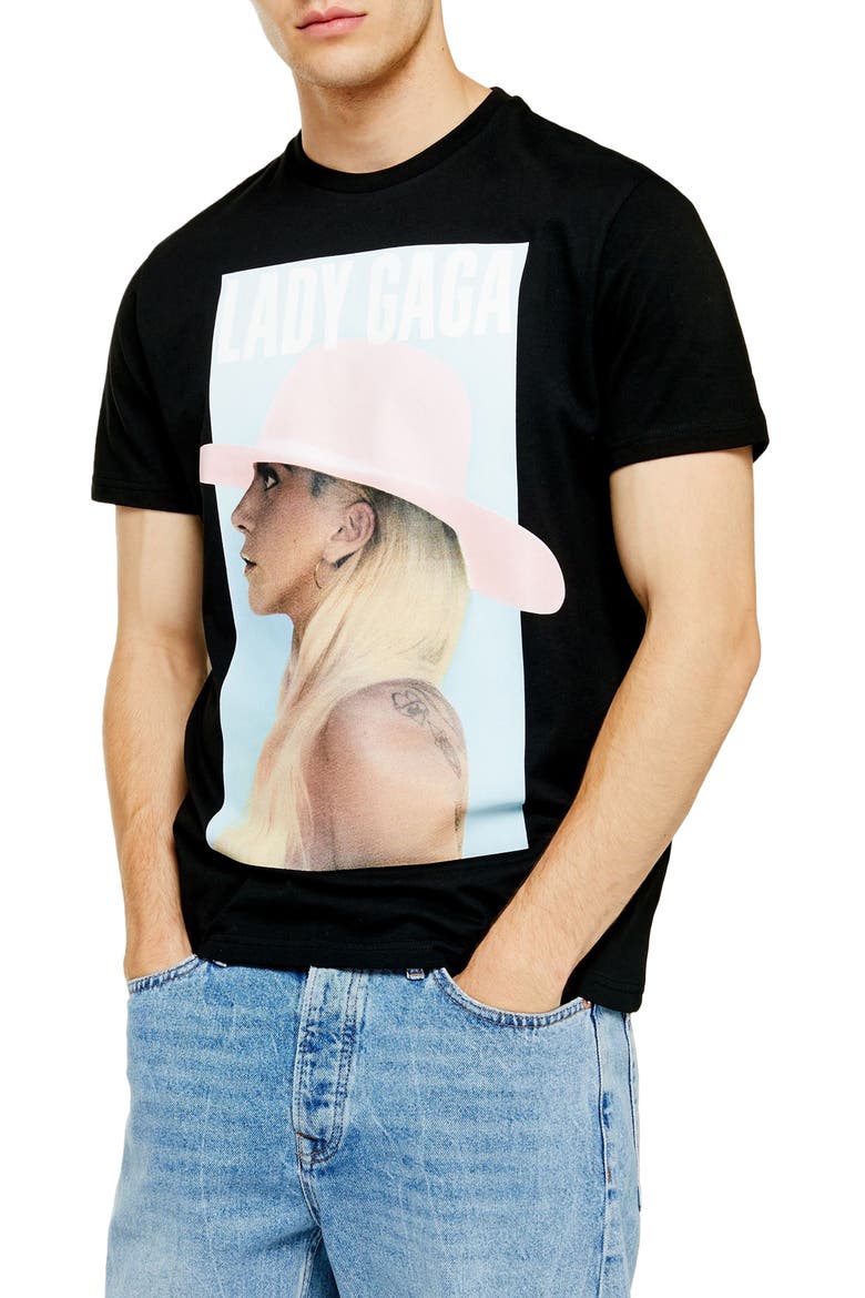 Lady Gaga T-Shirt, Main, color, BLACK MULTI