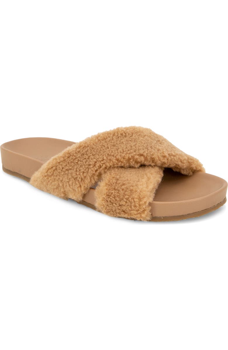 Splendid Rozi Faux Shearling Slide Sandal, Main, color,