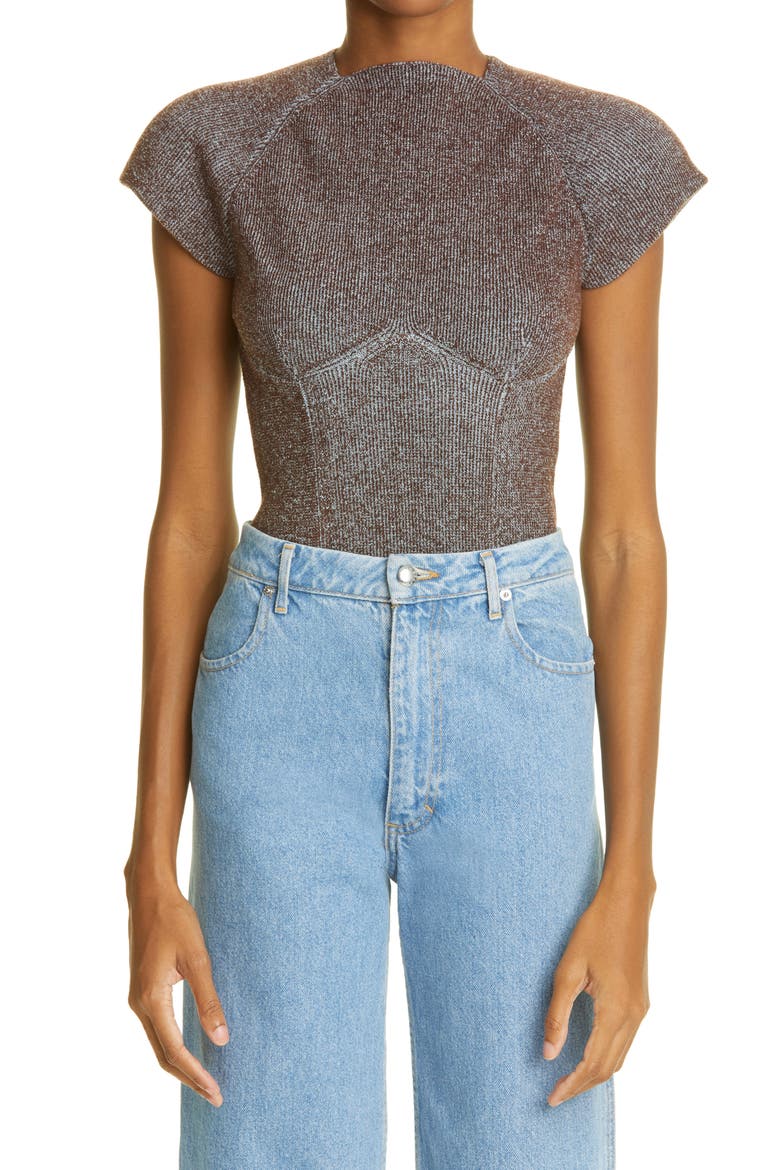Shield Backless Sweater, Main, color, XRAY