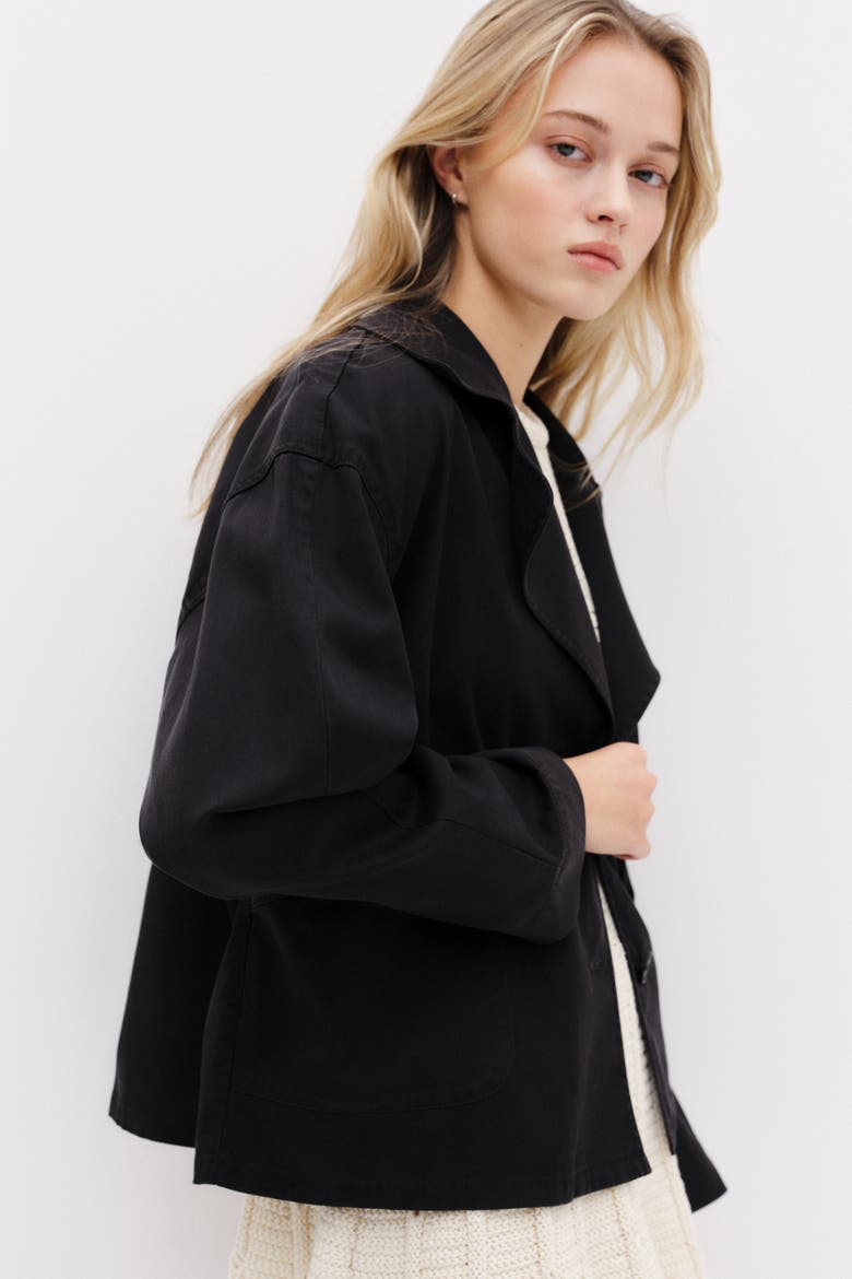 Twill Jacket, Main, color, Charcoal gray
