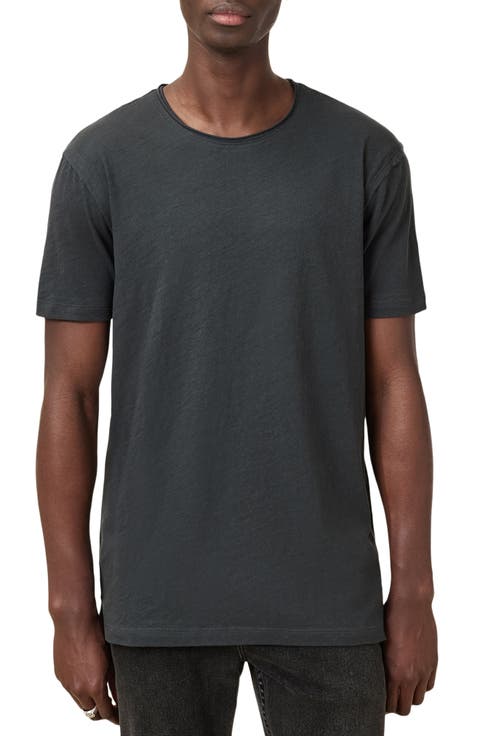 Figure Roll Neck Cotton T-Shirt