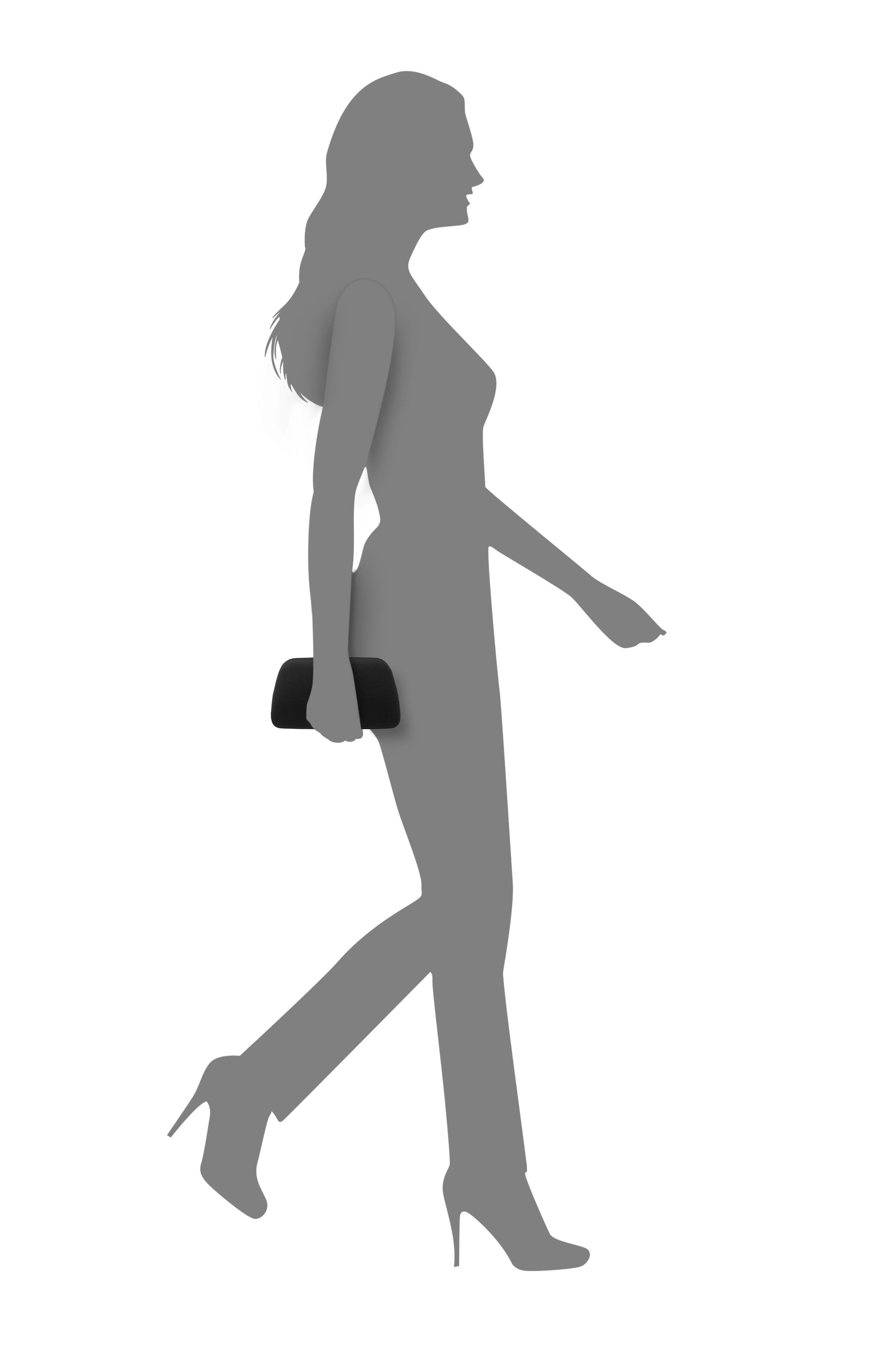 Nina Danni Clutch, Alternate, color, Black