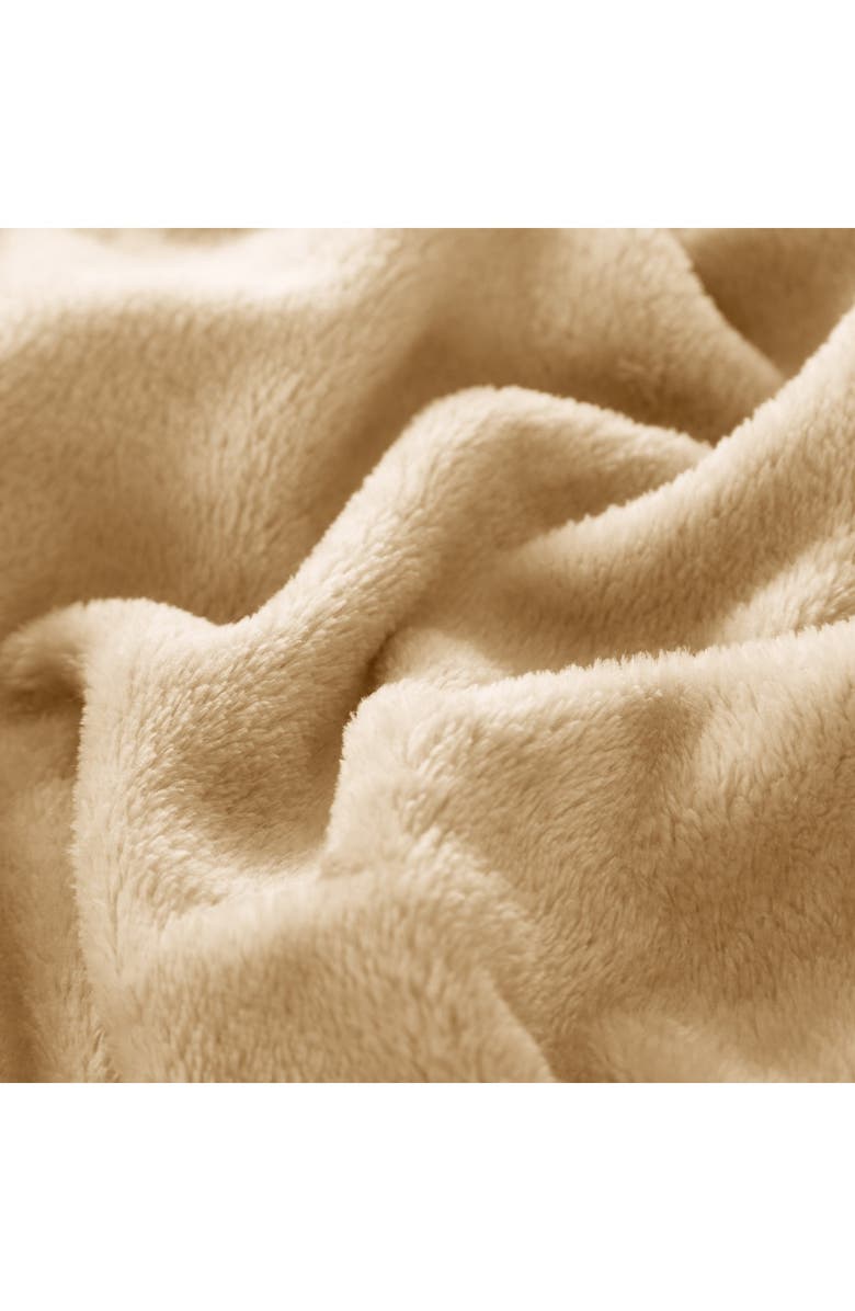 CHIC Full/Queen Savaya Fleece Blanket - Camel, Alternate, color,