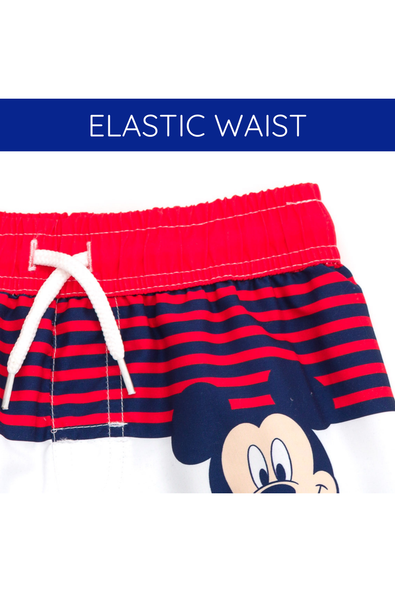 Mickey Mouse Swimwear Swim Trunks, Alternate, color, Mickey Navy Stripe