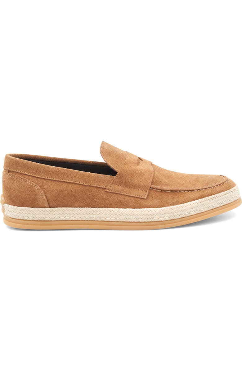 Bruno Magli Alfama Espadrille Penny Loafer, Alternate, color, Cognac Suede