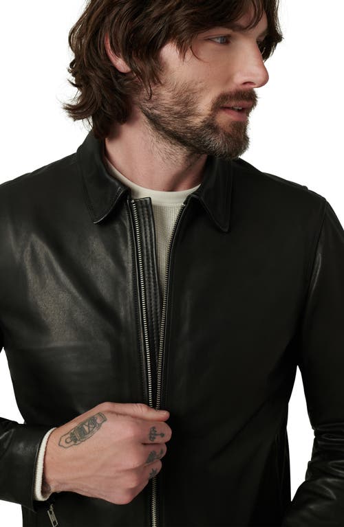 Joe's Refined Leather Moto Jacket In Black