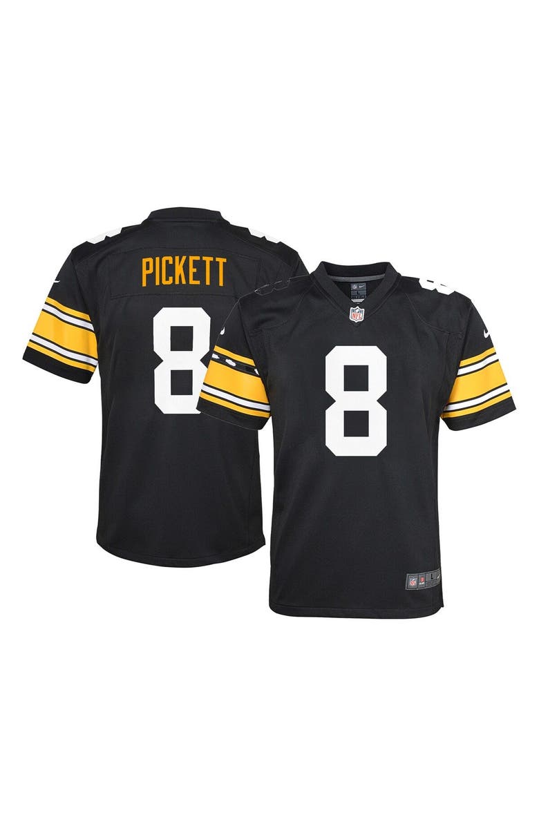 Nike Youth Nike Kenny Pickett Black Pittsburgh Steelers Game Jersey, Main, color,