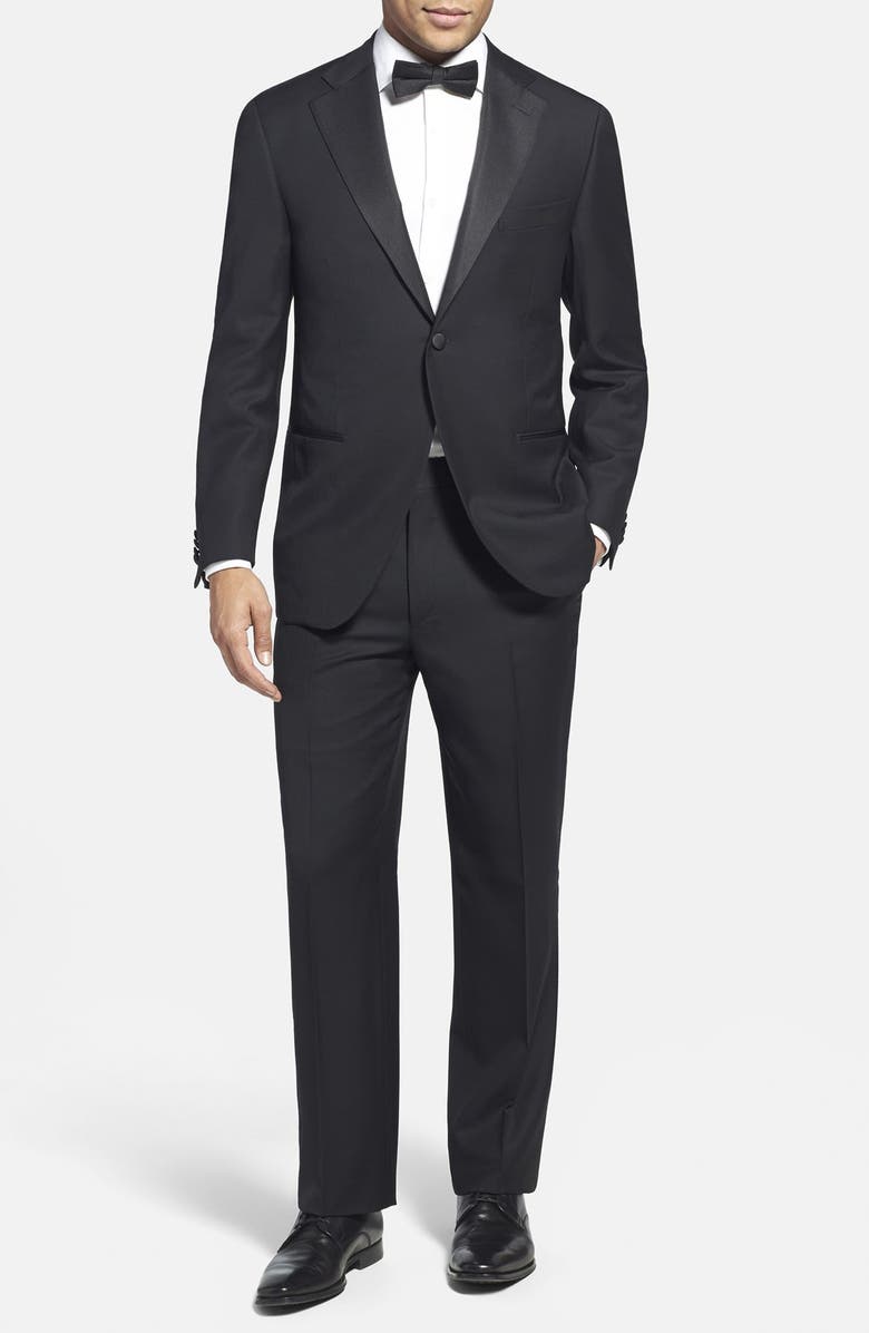 Corneliani Trim Fit Wool Tuxedo, Main, color, 