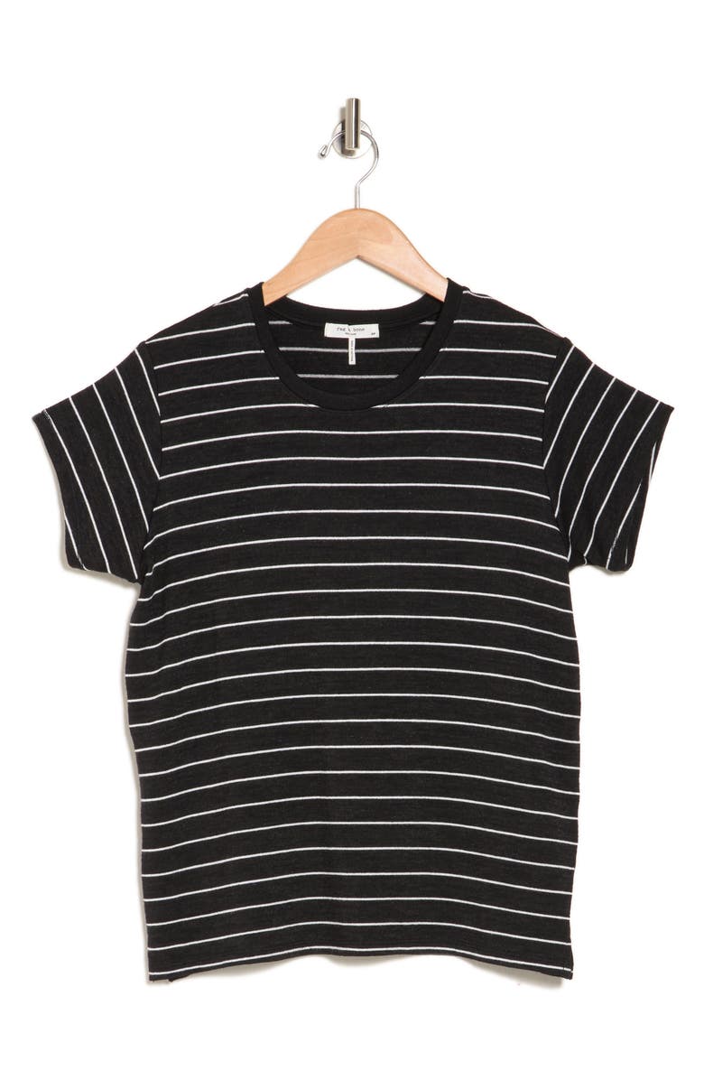 rag & bone Women's Stripe Knit T-Shirt, Alternate, color,