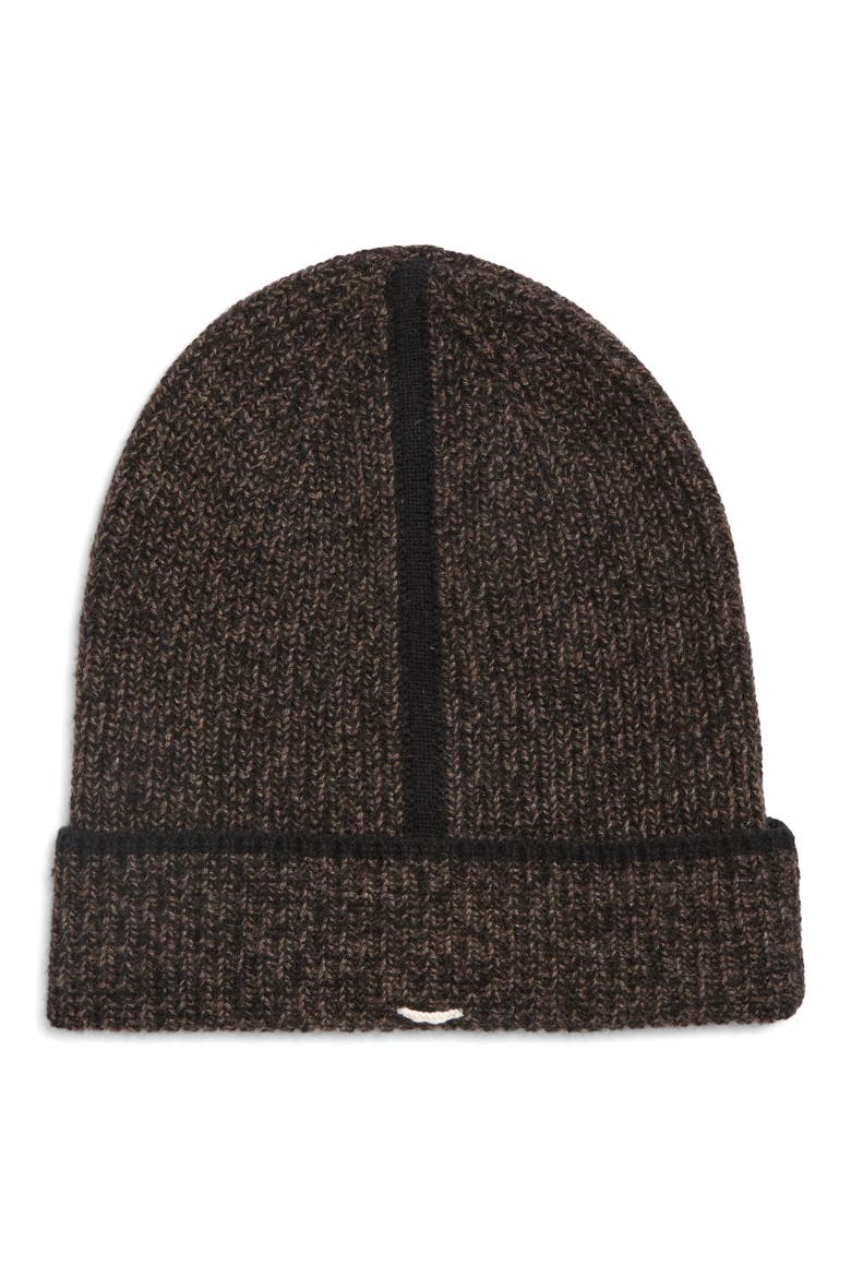 Jensen Cashmere Beanie, Main, color, BROWN MULTI