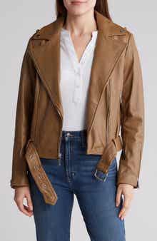 Michael Kors Belted Moto Jacket