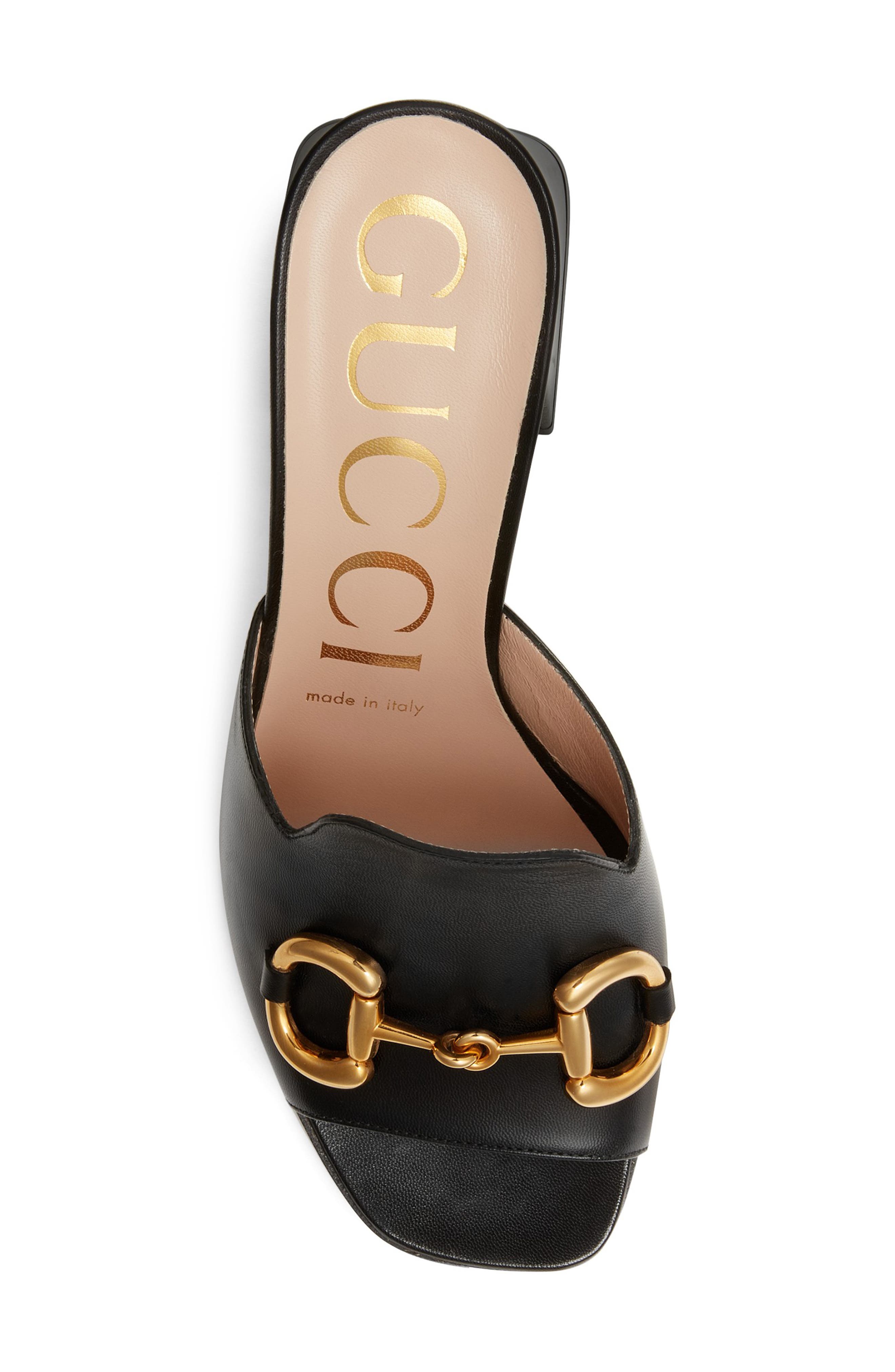 Gucci Baby Horsebit Slide Sandal, Alternate, color, 