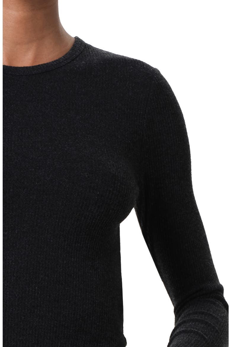 Neema Ribbed Long Sleeve T-Shirt, Alternate, color, KATNISS BLACK HEATHER