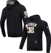 PRO STANDARD Men's Pro Standard Tyrann Mathieu Black New Orleans Saints Player Name & Number Pullover Hoodie