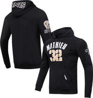 PRO STANDARD Men's Pro Standard Tyrann Mathieu Black New Orleans Saints Player Name & Number Pullover Hoodie