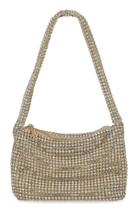 Fiona Rhinestone Embellished Shoulder Bag