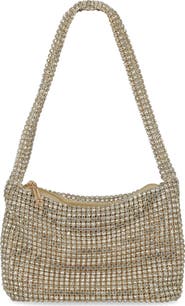 Jessica McClintock Fiona Rhinestone Embellished Shoulder Bag