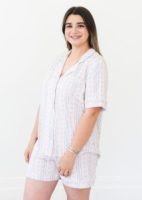 Charlie Lou Baby ® Notch Collar Pajama Set In Pink