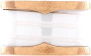 Pre-Owned Bvlgari B.Zero1 Three Band Ring 18K Rose Gold and Ceramic