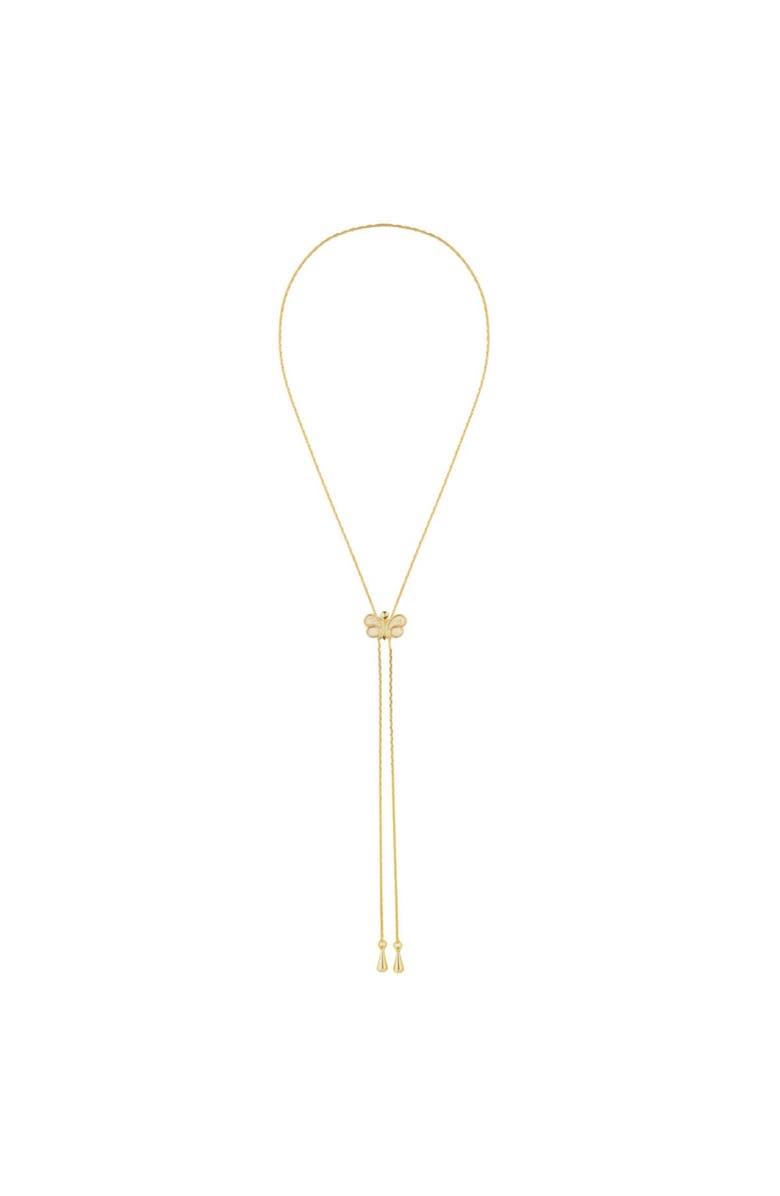 Susan Caplan 1980s Vintage Butterfly Lariat Necklace, Main, color, Butterfly Lariat