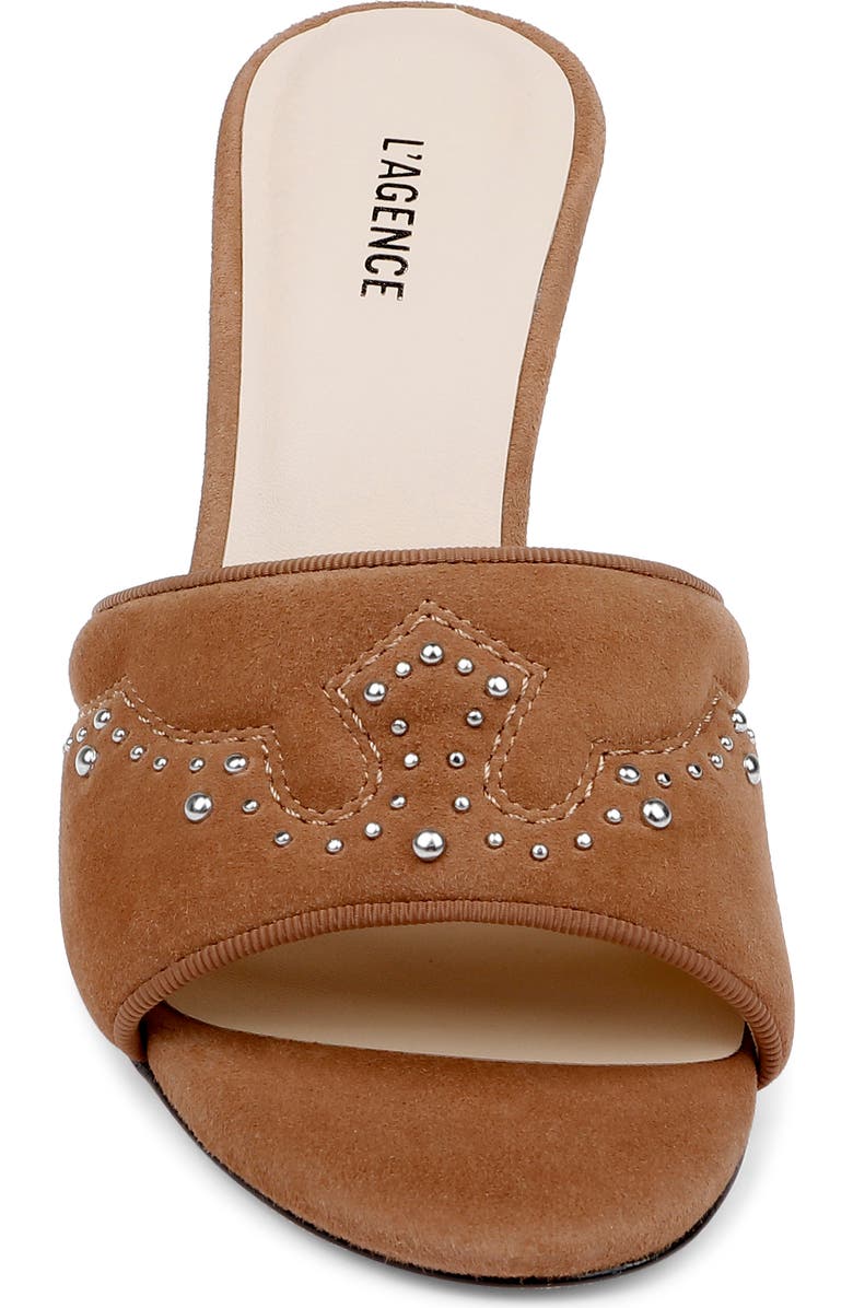L'AGENCE Lille Sandal, Alternate, color, Sand Suede