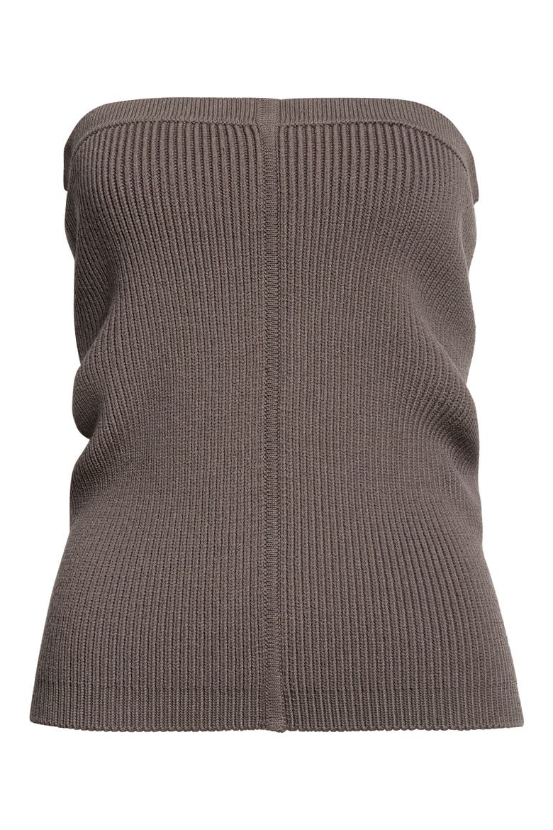 Rib Virgin Wool Blend Tube Top, Alternate, color, DARKDUST