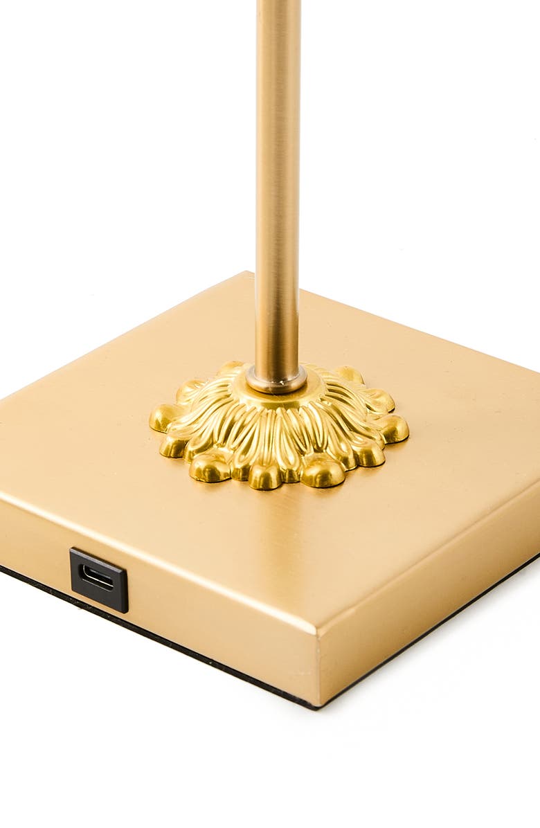 MACKENZIE CHILDS Rosy Check LED Rechargeable Cafe Table Lamp, Alternate, color, Rosy