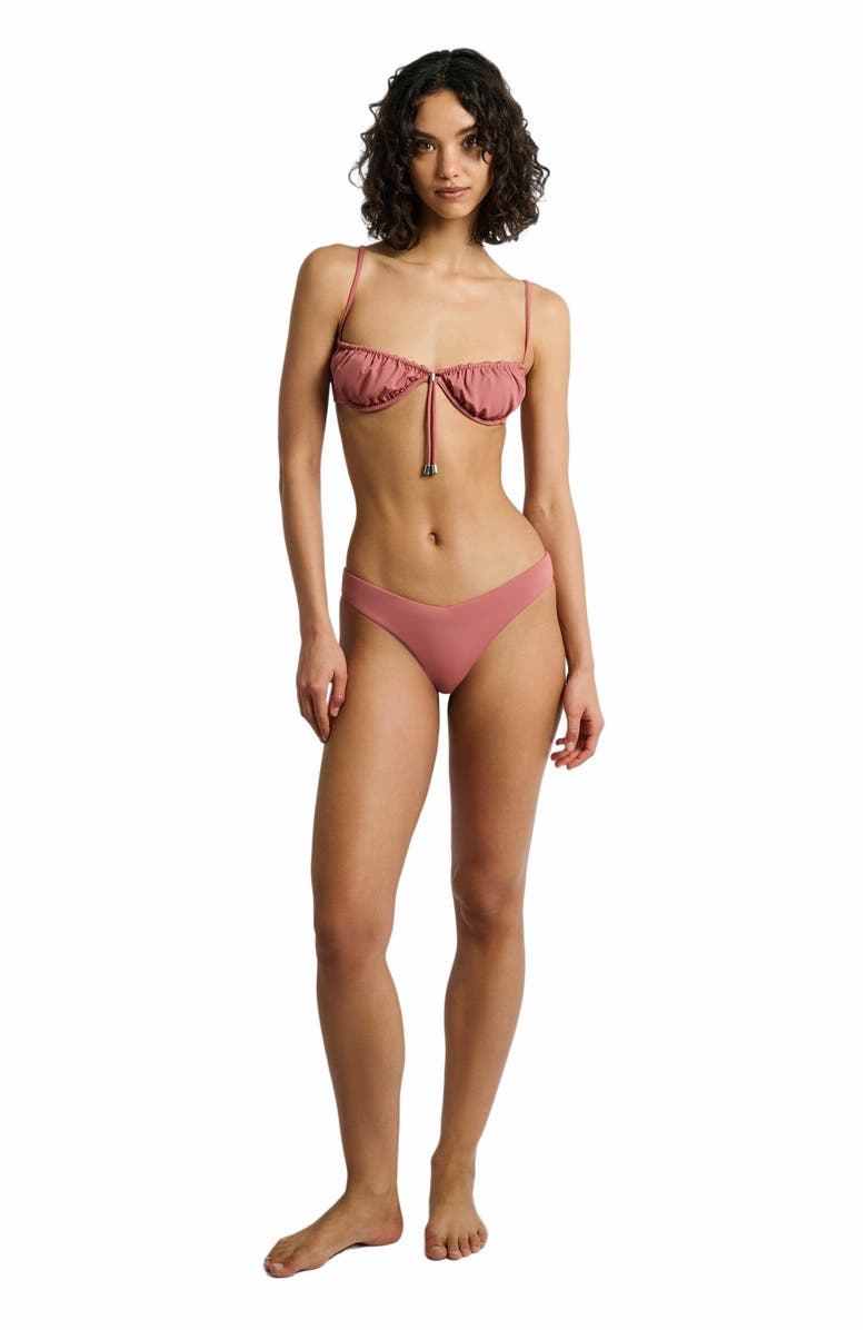 Onia Chiara Bikini Bottom, Main, color, Clay Rose