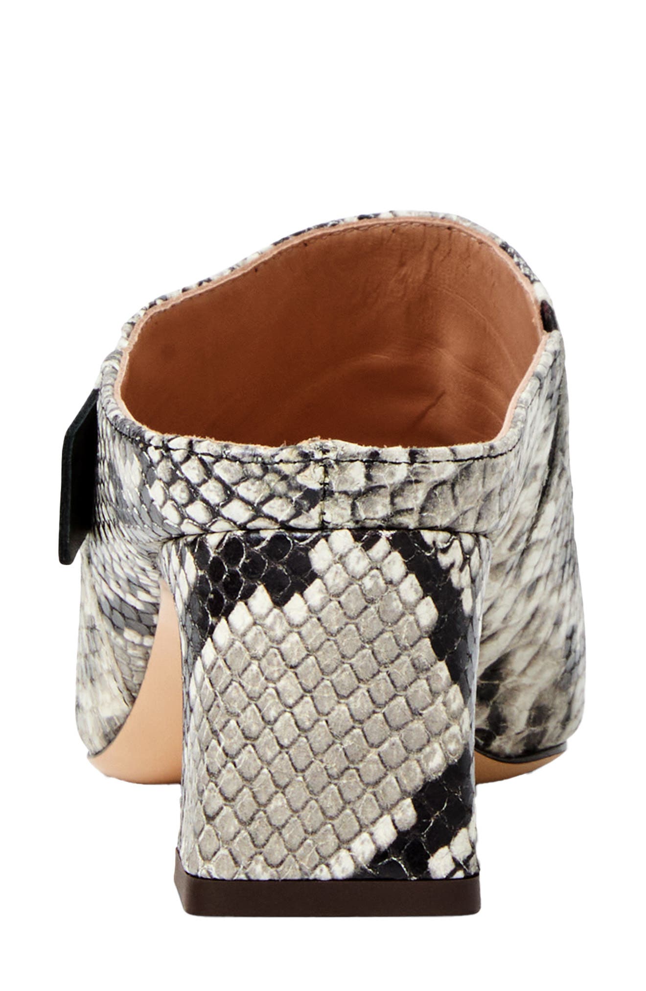 Bruno Magli Fran Mule, Alternate, color, Black/White Snake