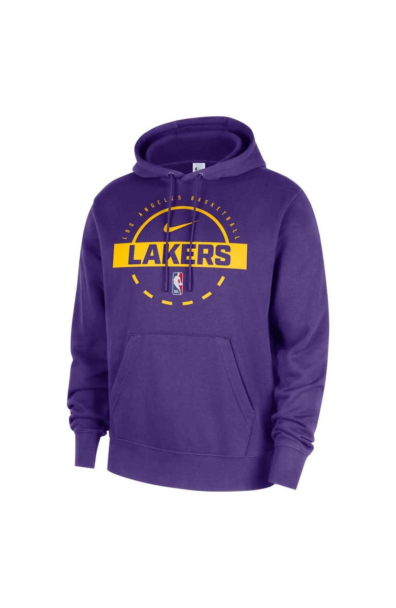 Nike Men's Nike Purple Los Angeles Lakers 2025/26 Authentic Practice Club Pullover Hoodie, Alternate, color, Purple